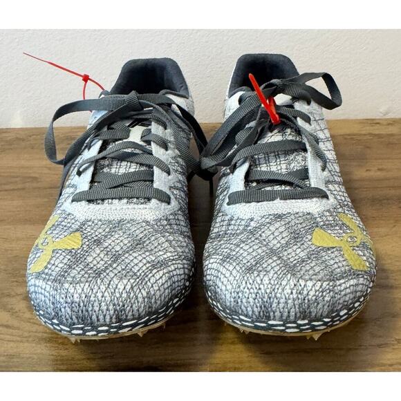 NWT Under Armour UA HOVR™ Shakedown Metallic Plaid Track Shoes Size 5.5 - Picture 3 of 9